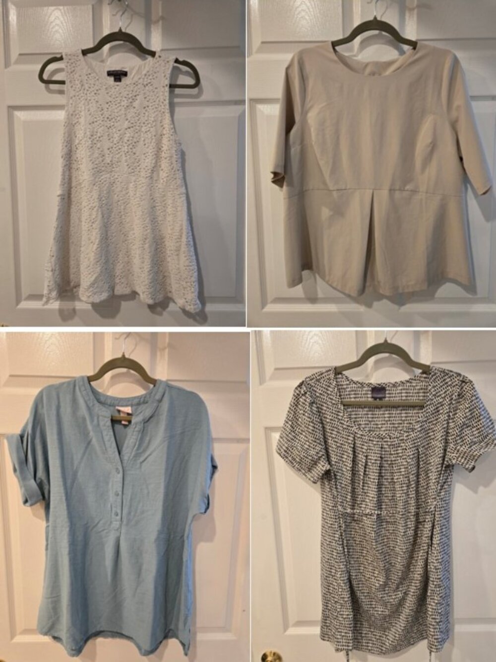 Lot of 4 maternity blouses